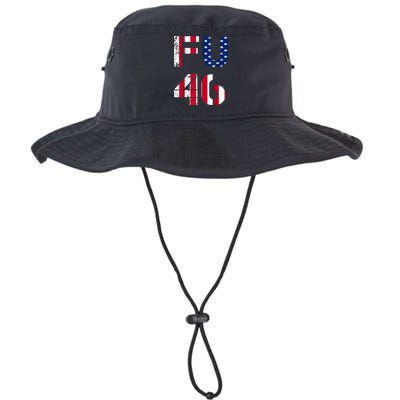 FU 46 Anti Biden Vintage Retro Distressed American Flag Bucket Hat