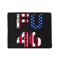 FU 46 Anti Biden Vintage Retro Distressed American Flag Mousepad