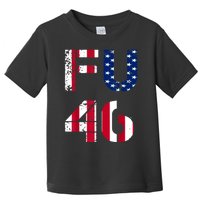 FU 46 Anti Biden Vintage Retro Distressed American Flag Toddler T-Shirt