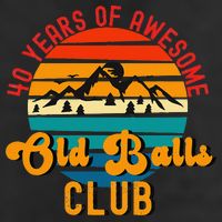 Funny 40th Birthday Old Balls Club 40 Years Of Awesome 7 Panel Mesh Trucker Snapback Hat