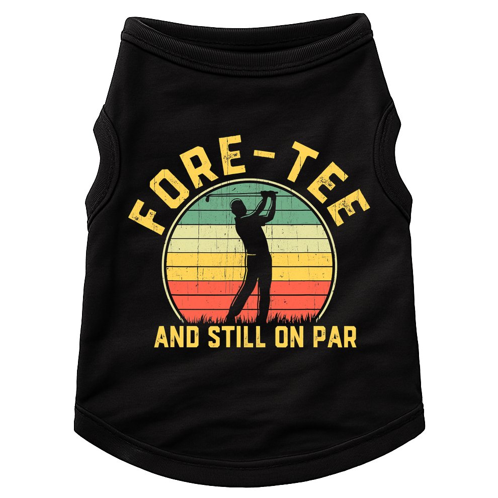 Funny 40th Birthday Golfer Turning 40 Year Old Golfing Doggie Tank