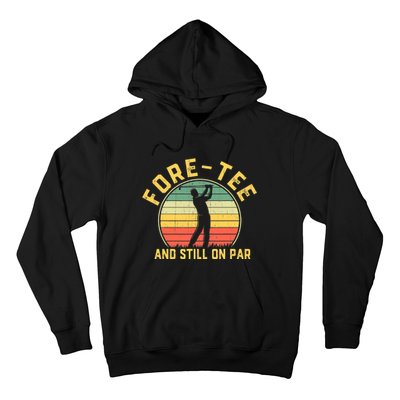 Funny 40th Birthday Golfer Turning 40 Year Old Golfing Hoodie