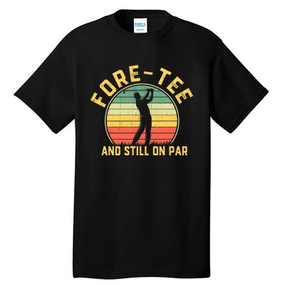 Funny 40th Birthday Golfer Turning 40 Year Old Golfing Tall T-Shirt