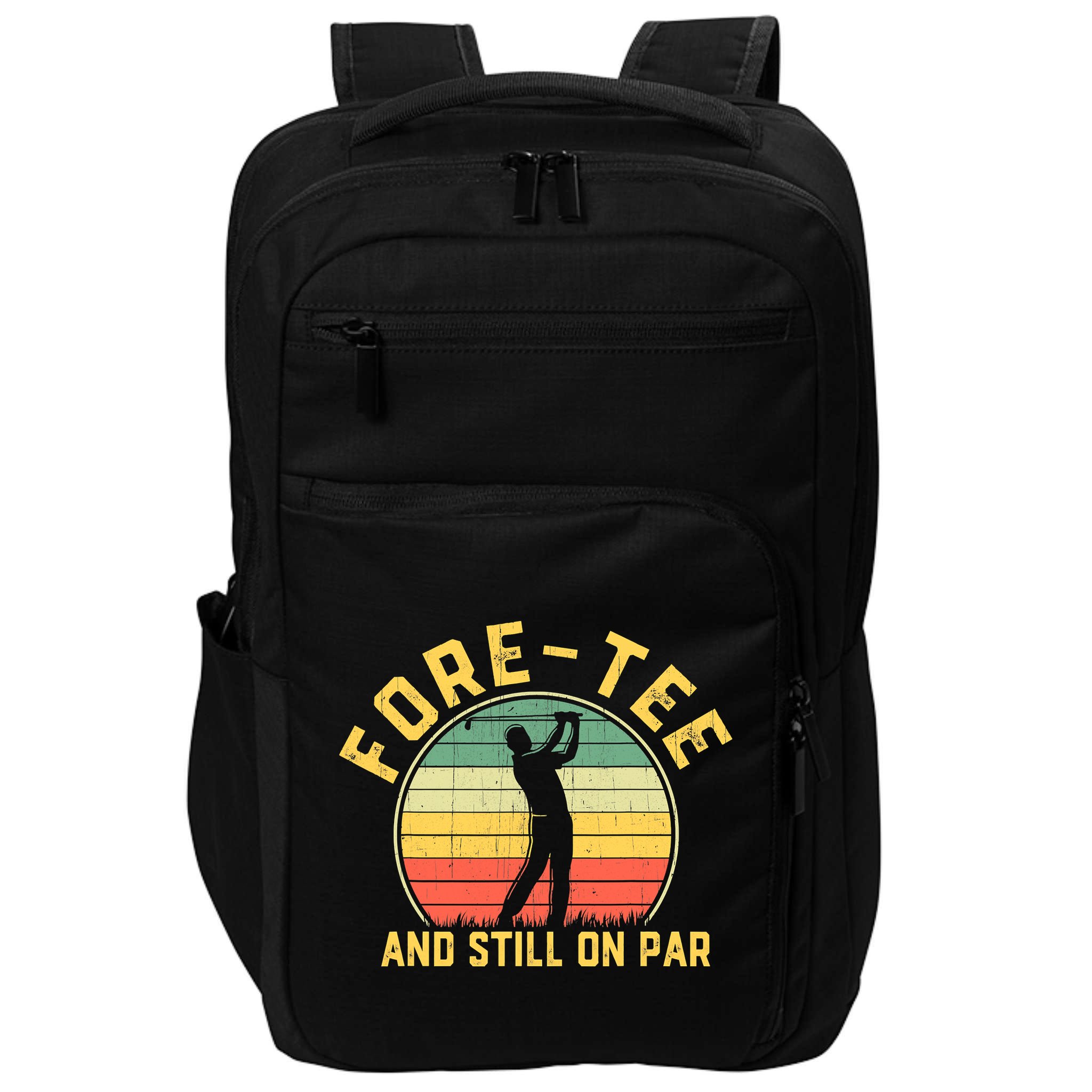 Funny 40th Birthday Golfer Turning 40 Year Old Golfing Impact Tech Backpack
