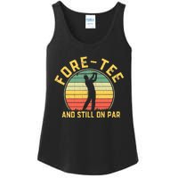 Funny 40th Birthday Golfer Turning 40 Year Old Golfing Ladies Essential Tank