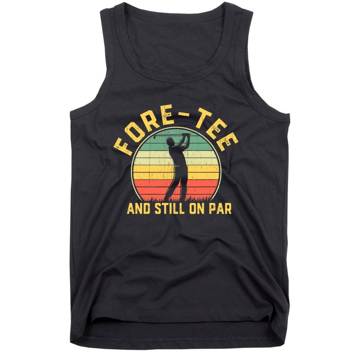 Funny 40th Birthday Golfer Turning 40 Year Old Golfing Tank Top