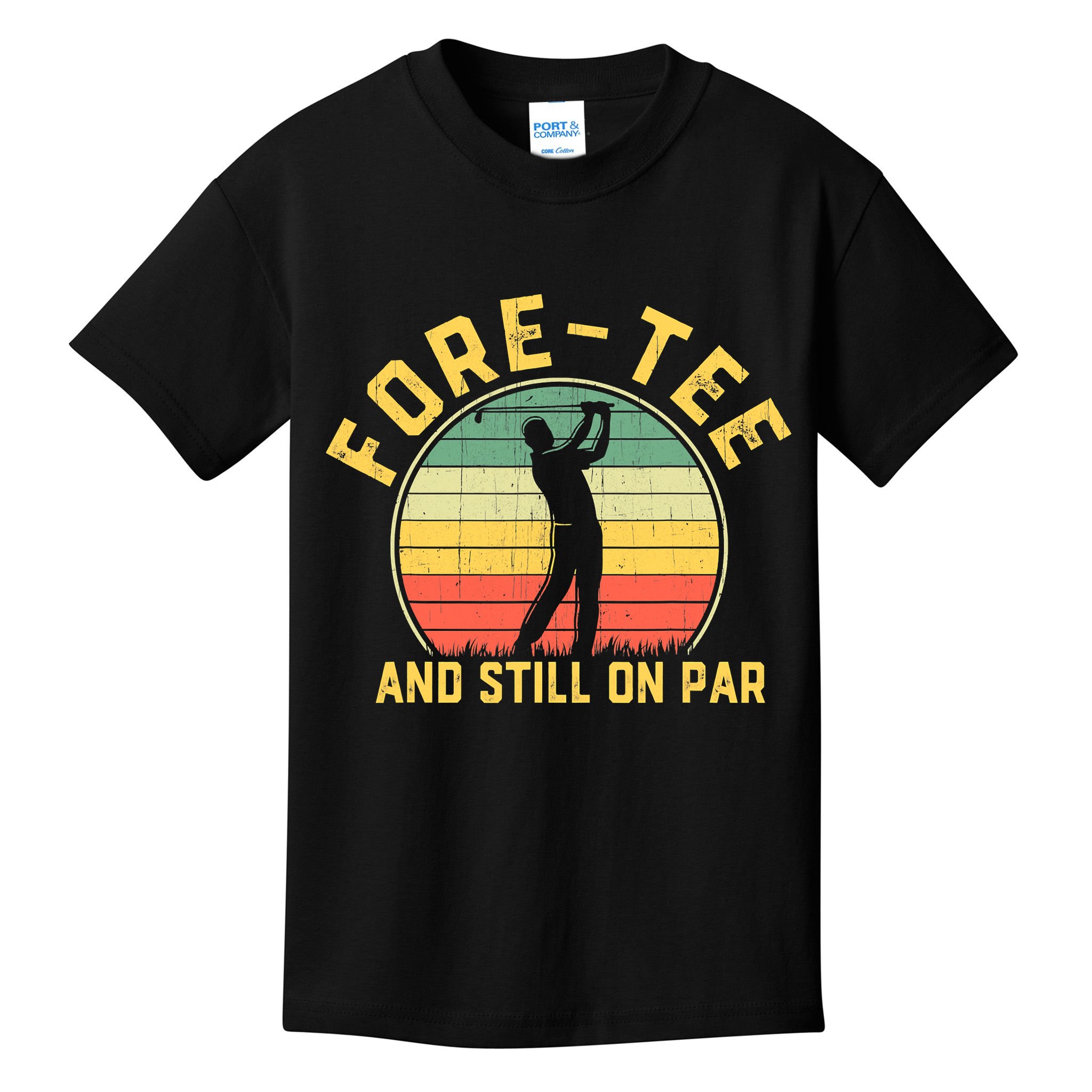 Funny 40th Birthday Golfer Turning 40 Year Old Golfing Kids T-Shirt