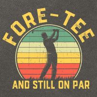 Funny 40th Birthday Golfer Turning 40 Year Old Golfing Cotton Canvas Backpack