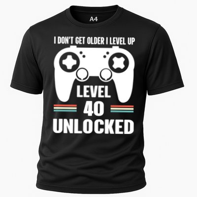Funny 40th Birthday Gamer Gift I Dont Get Old I Level Up Gift Performance Shirt