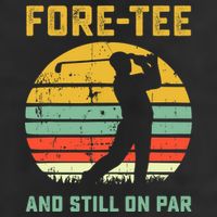 Funny 40th Birthday Golf Pun Golfing 40 Year Old Golfer Tee 7 Panel Mesh Trucker Snapback Hat