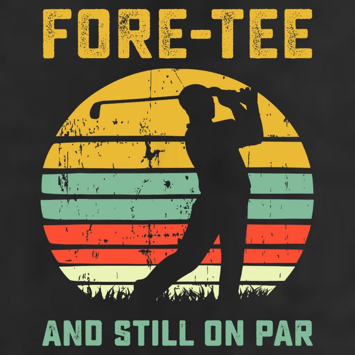 Funny 40th Birthday Golf Pun Golfing 40 Year Old Golfer Tee 7 Panel Mesh Trucker Snapback Hat