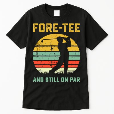 Funny 40th Birthday Golf Pun Golfing 40 Year Old Golfer Tee Tall T-Shirt