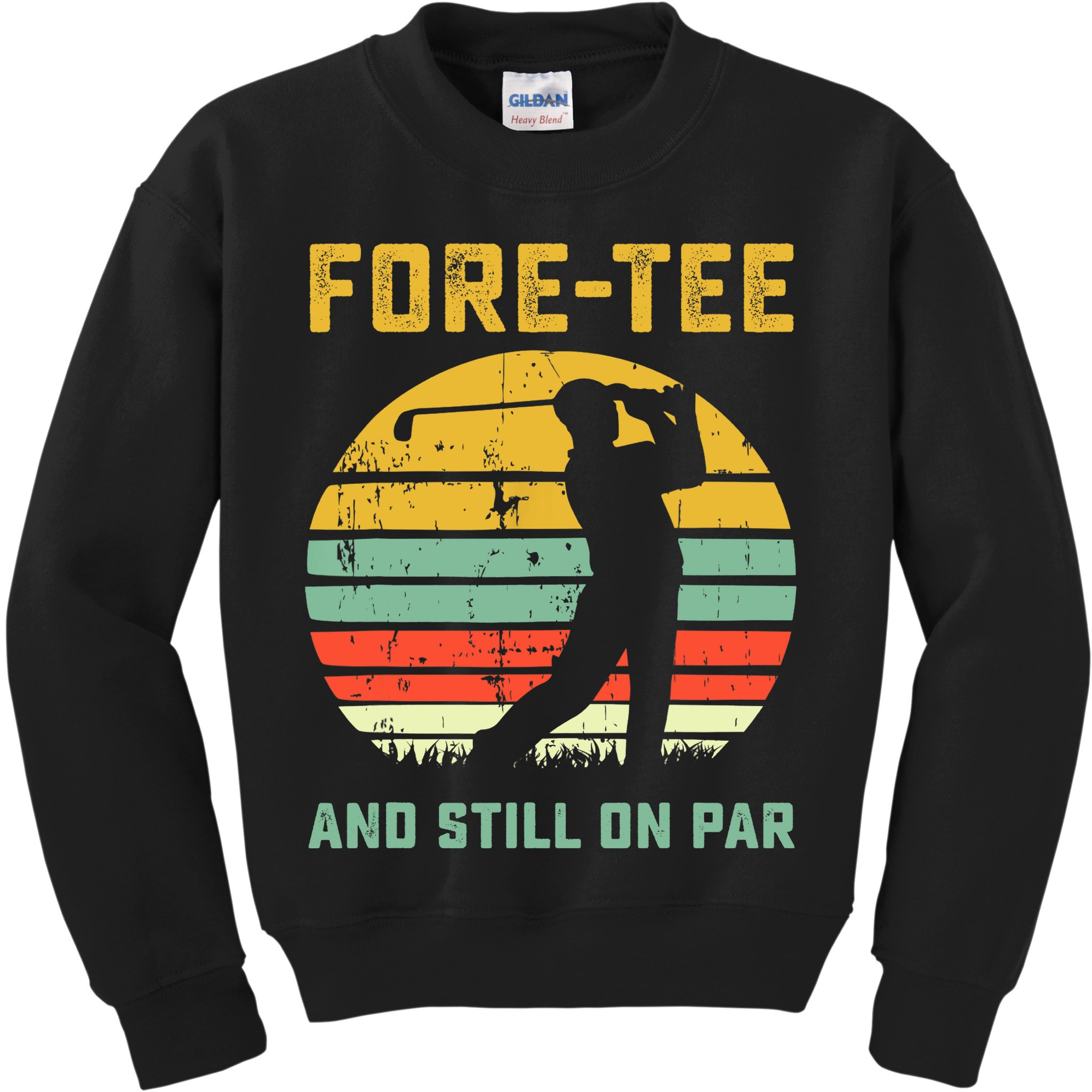 Funny 40th Birthday Golf Pun Golfing 40 Year Old Golfer Tee Kids Sweatshirt