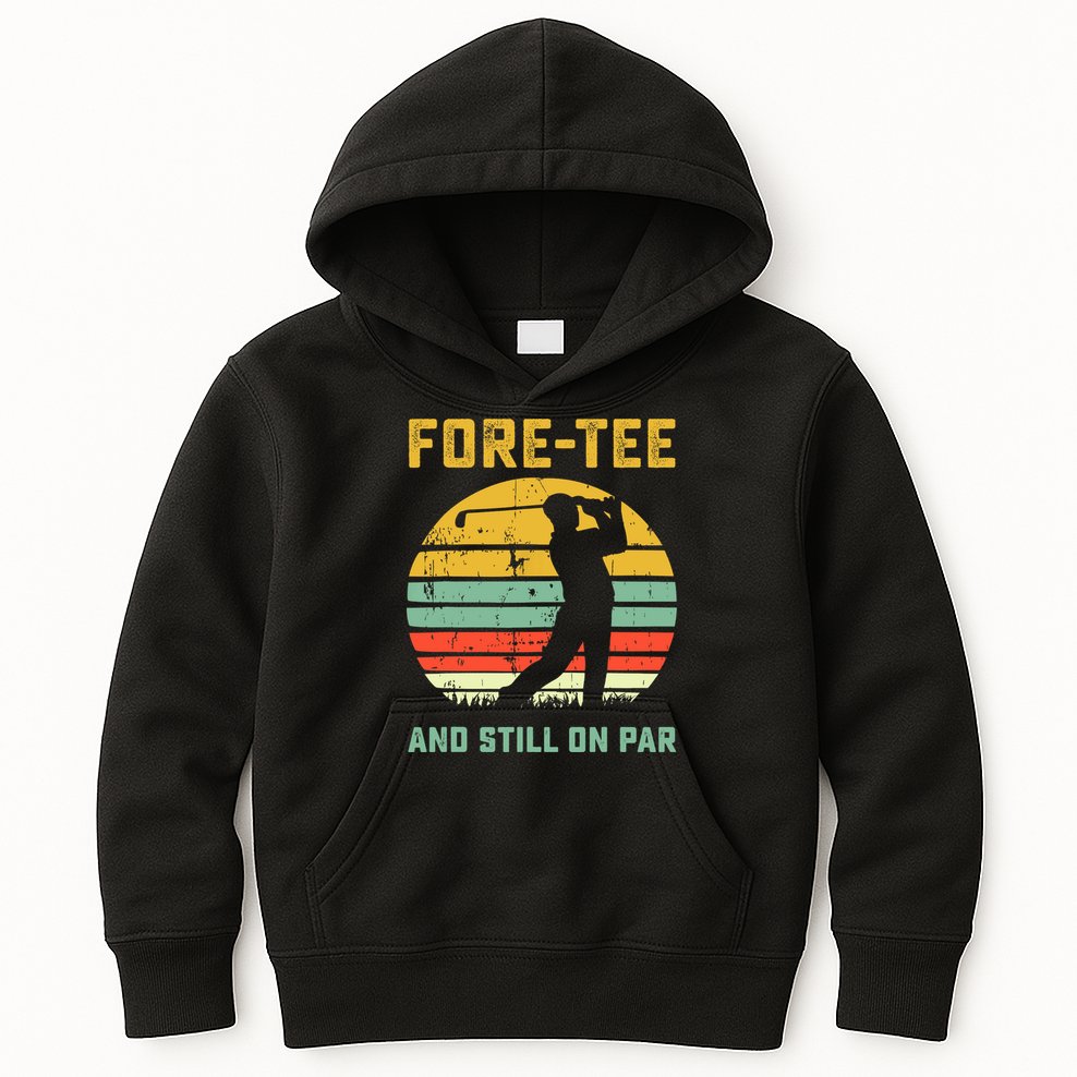 Funny 40th Birthday Golf Pun Golfing 40 Year Old Golfer Tee Kids Hoodie