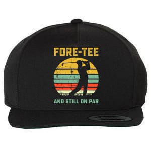 Funny 40th Birthday Golf Pun Golfing 40 Year Old Golfer Tee Wool Snapback Cap