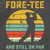 Funny 40th Birthday Golf Pun Golfing 40 Year Old Golfer Tee Vector Backpack