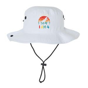 Funny 4th Birthday Dinosaur Rawr Im 4 Year Old For Legacy Cool Fit Booney Bucket Hat