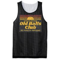 Funny 40th Birthday Old Balls Club 40 Years Of Awesome Mesh Reversible Basketball Jersey Tank