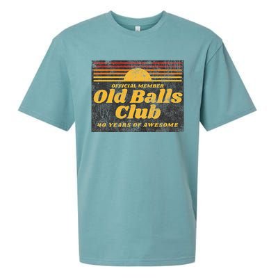 Funny 40th Birthday Old Balls Club 40 Years Of Awesome Sueded Cloud Jersey T-Shirt