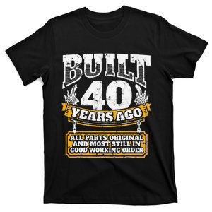 Funny 40th Birthday B Day Gift Saying Age 40 Year Joke T-Shirt