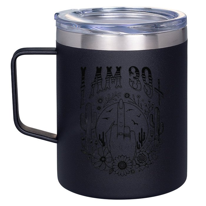 Funny 40th Birthday I Am 39 Plus 1 Middle Finger 39+1 Im 40 12oz Stainless Steel Coffee Mug