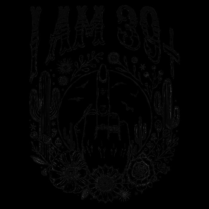Funny 40th Birthday I Am 39 Plus 1 Middle Finger 39+1 Im 40 Cropped Pullover Crew