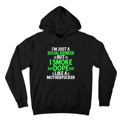 Funny 420 Bong Cannabis Marijuana Leaf Pot Head Stoner Humor Hoodie