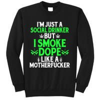 Funny 420 Bong Cannabis Marijuana Leaf Pot Head Stoner Humor Sweatshirt