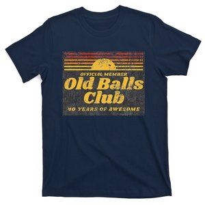 Funny 40th Birthday Old Balls Club 40 Years Of Awesome T-Shirt