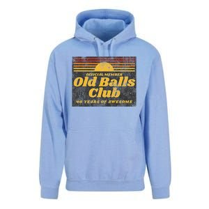 Funny 40th Birthday Old Balls Club 40 Years Of Awesome Unisex Surf Hoodie