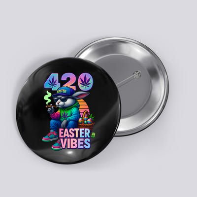 Funny 420 Easter Bunny Design  Button