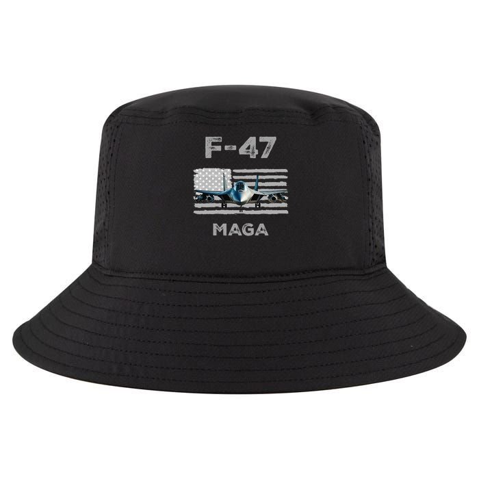 F 47 Fighter Aircraft Jet USA F-47 Fighter Jet Merch Cool Comfort Performance Bucket Hat