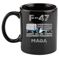 F 47 Fighter Aircraft Jet USA F-47 Fighter Jet Merch 11oz C Handle Ceramic Mug