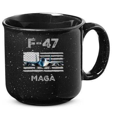 F 47 Fighter Aircraft Jet USA F-47 Fighter Jet Merch 15oz Campfire Ceramic Mug