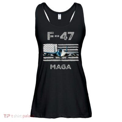 F 47 Fighter Aircraft Jet USA F-47 Fighter Jet Merch Ladies Essential Flowy Tank