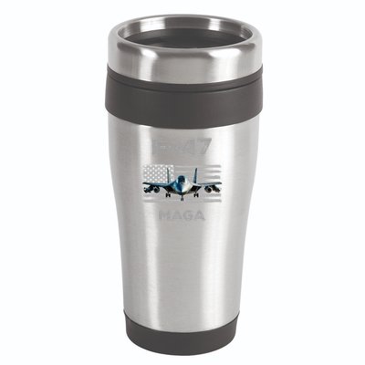 F 47 Fighter Aircraft Jet USA F-47 Fighter Jet Merch 16oz Travel Tumbler