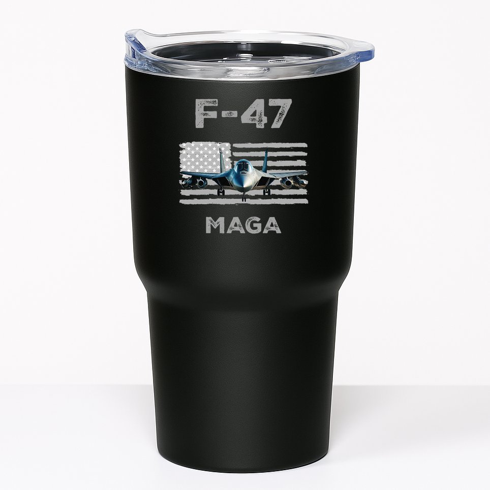 F 47 Fighter Aircraft Jet USA F-47 Fighter Jet Merch Tumbler
