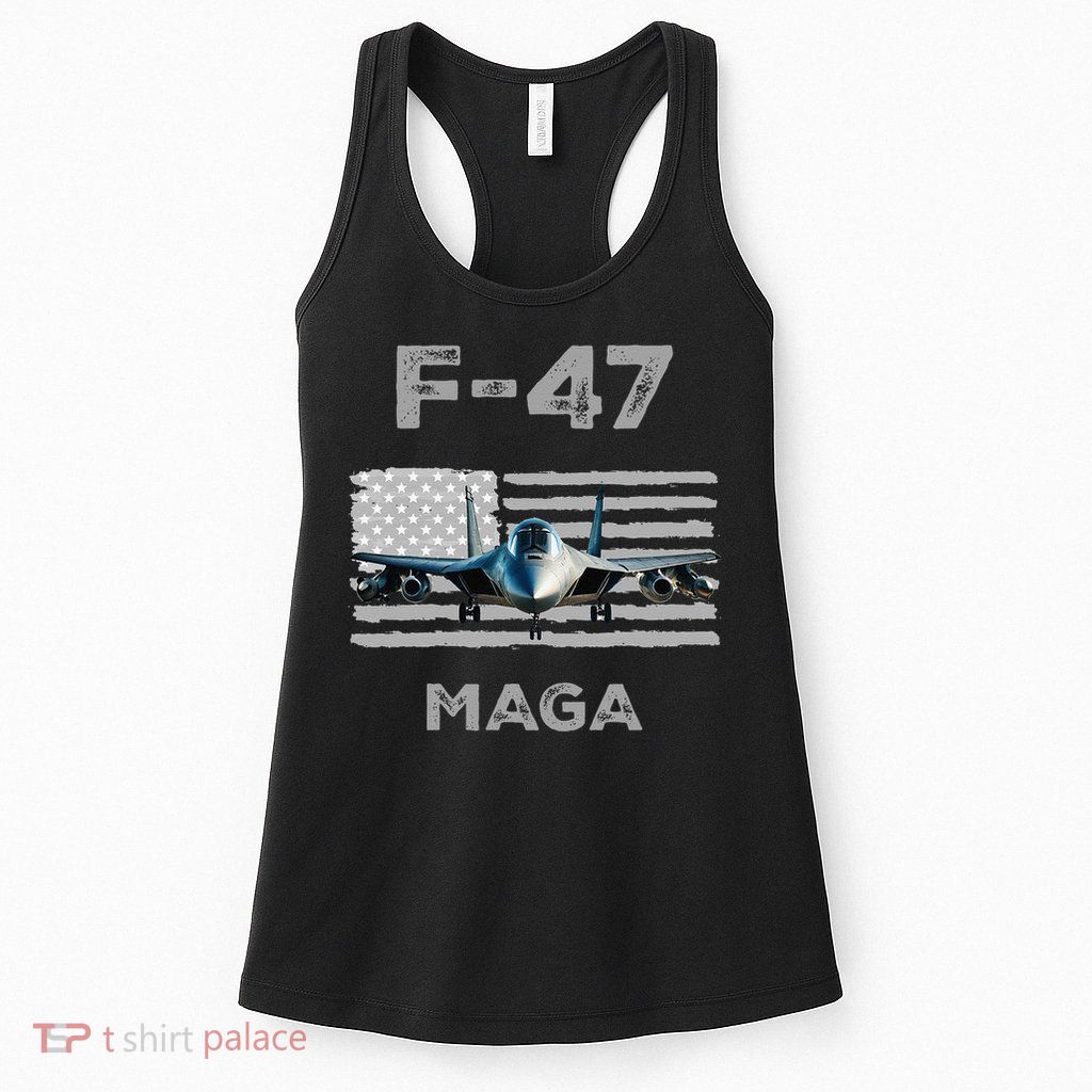 F 47 Fighter Aircraft Jet USA F-47 Fighter Jet Merch Womens Tank Top