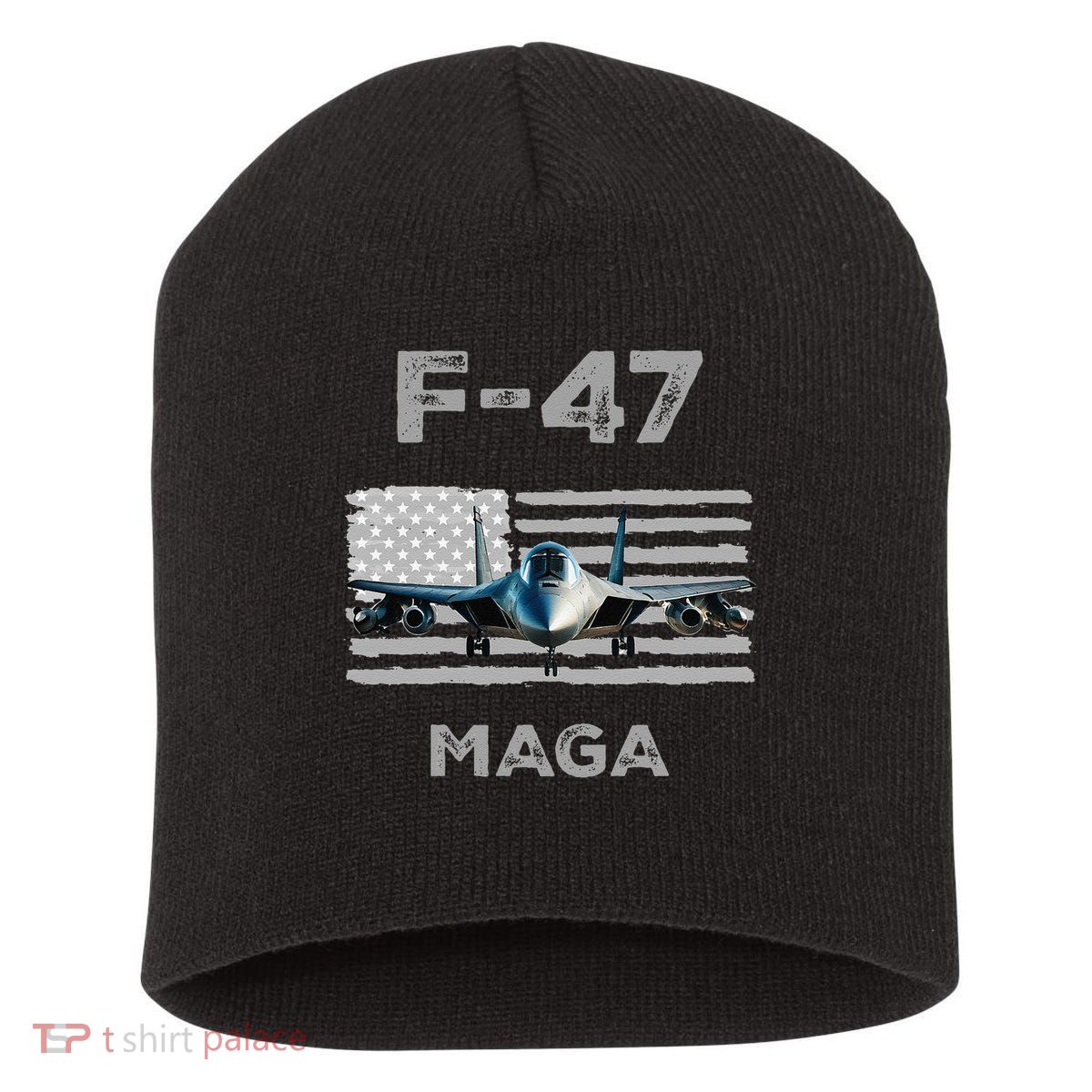 F 47 Fighter Aircraft Jet USA F-47 Fighter Jet Merch Short Acrylic Beanie