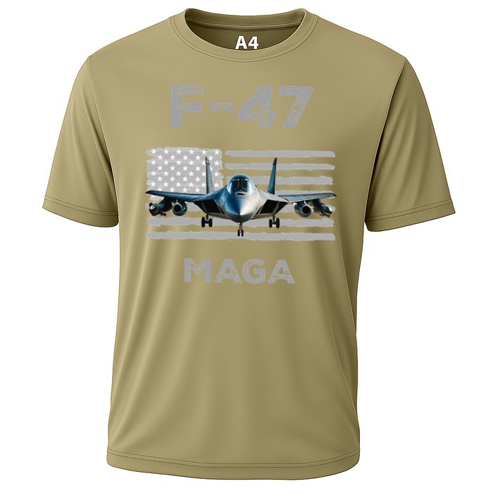 F 47 Fighter Aircraft Jet USA F-47 Fighter Jet Merch Cooling Performance Crew T-Shirt