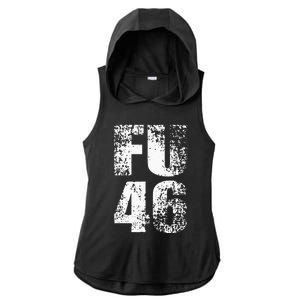 FU 46 Impeach Biden Anti Biden 86 46 Conservative Republican Ladies PosiCharge Tri-Blend Wicking Draft Hoodie Tank