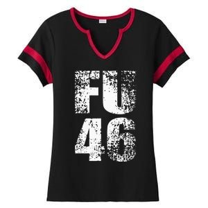 FU 46 Impeach Biden Anti Biden 86 46 Conservative Republican Ladies Halftime Notch Neck Tee