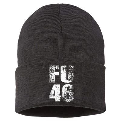 FU 46 Impeach Biden Anti Biden 86 46 Conservative Republican Sustainable Knit Beanie