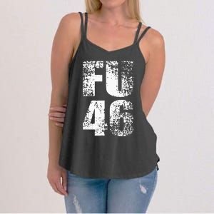 FU 46 Impeach Biden Anti Biden 86 46 Conservative Republican Women's Strappy Tank