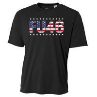 FU 46 Impeach Anti Biden Pro Trump Patriotic American Flag Cooling Performance Crew T-Shirt