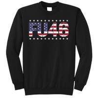 FU 46 Impeach Anti Biden Pro Trump Patriotic American Flag Sweatshirt