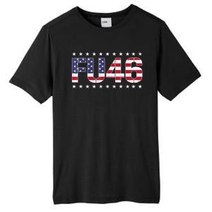 FU 46 Impeach Anti Biden Pro Trump Patriotic American Flag Tall Fusion ChromaSoft Performance T-Shirt