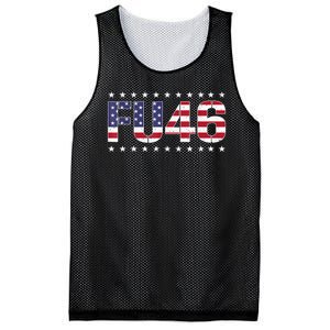 FU 46 Impeach Anti Biden Pro Trump Patriotic American Flag Mesh Reversible Basketball Jersey Tank