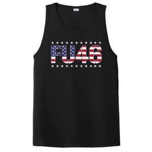 FU 46 Impeach Anti Biden Pro Trump Patriotic American Flag PosiCharge Competitor Tank