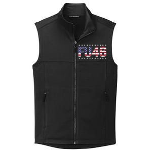 FU 46 Impeach Anti Biden Pro Trump Patriotic American Flag Collective Smooth Fleece Vest